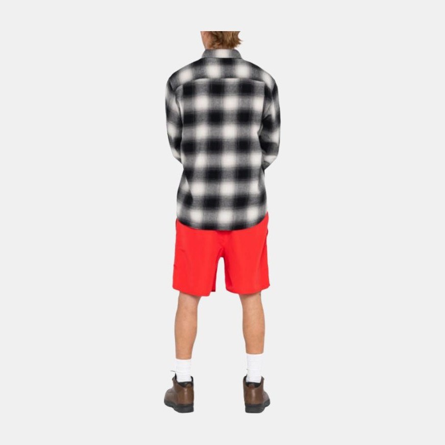 Stussy Logo Print Shorts Red