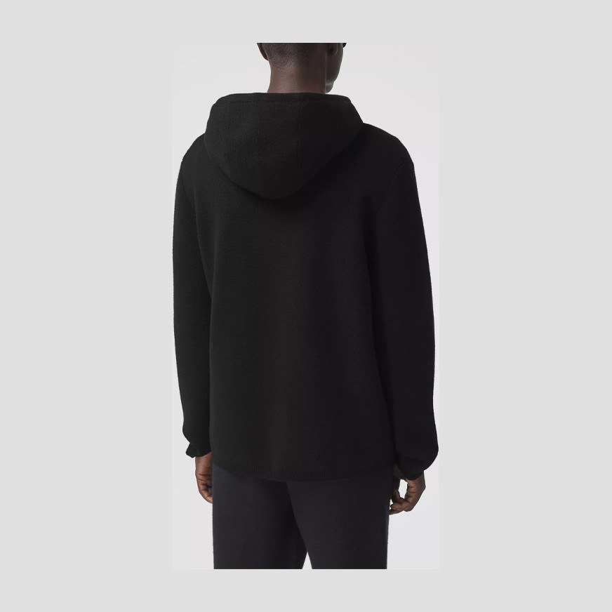 Burberry Wool Hoodie Black
