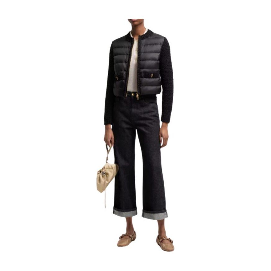 Moncler SS26 Padded Zip-Up Cardigan