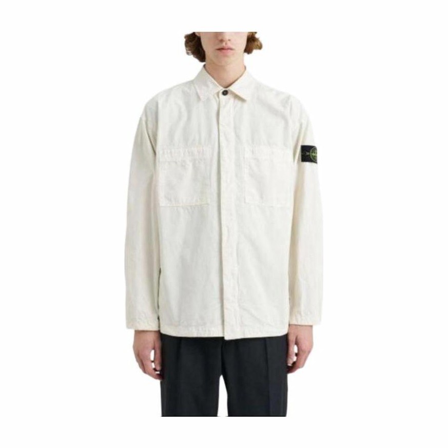 Stone Island Long Sleeve Shirt White