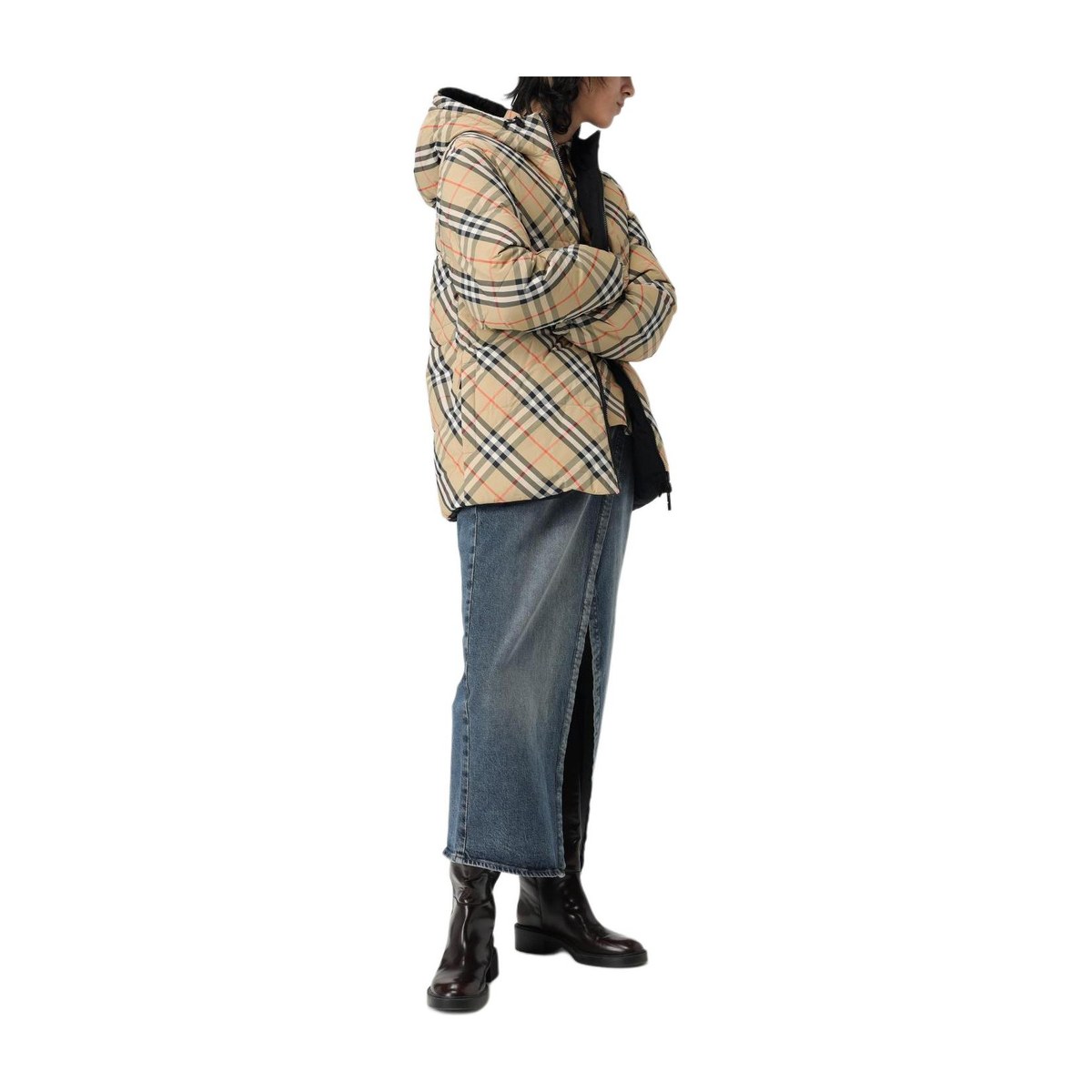 Burberry Check Reversible Hoodie Jacket