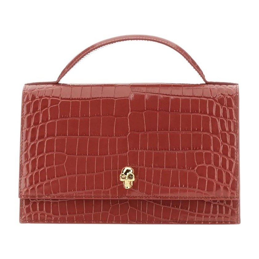 Alexander McQueen Skull Embossed Calfskin Bag
