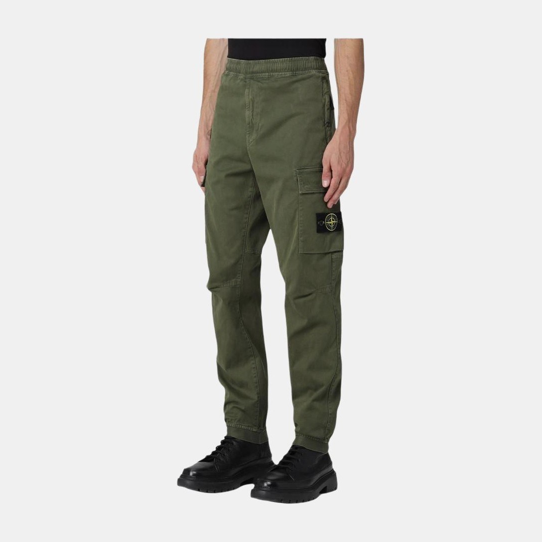 Stone Island FW22 Logo Patch Cargo Pants Green