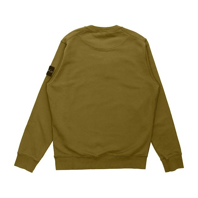 Stone Island Garment Dyed Crew Sweat Olive
