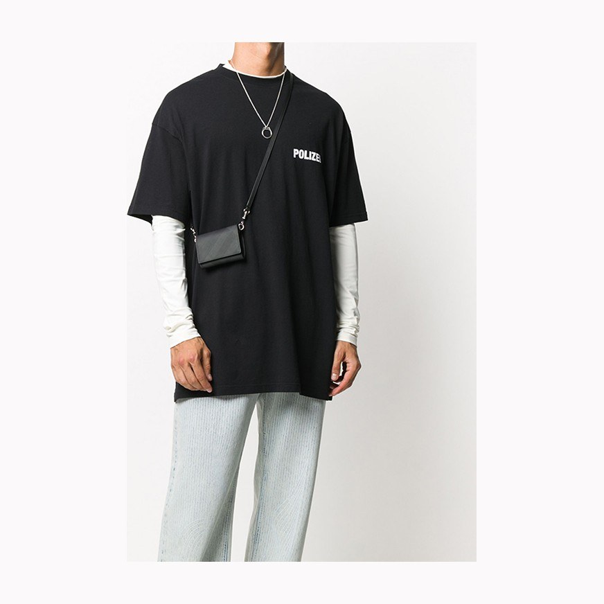 Vetements Logo Print T-Shirt Black