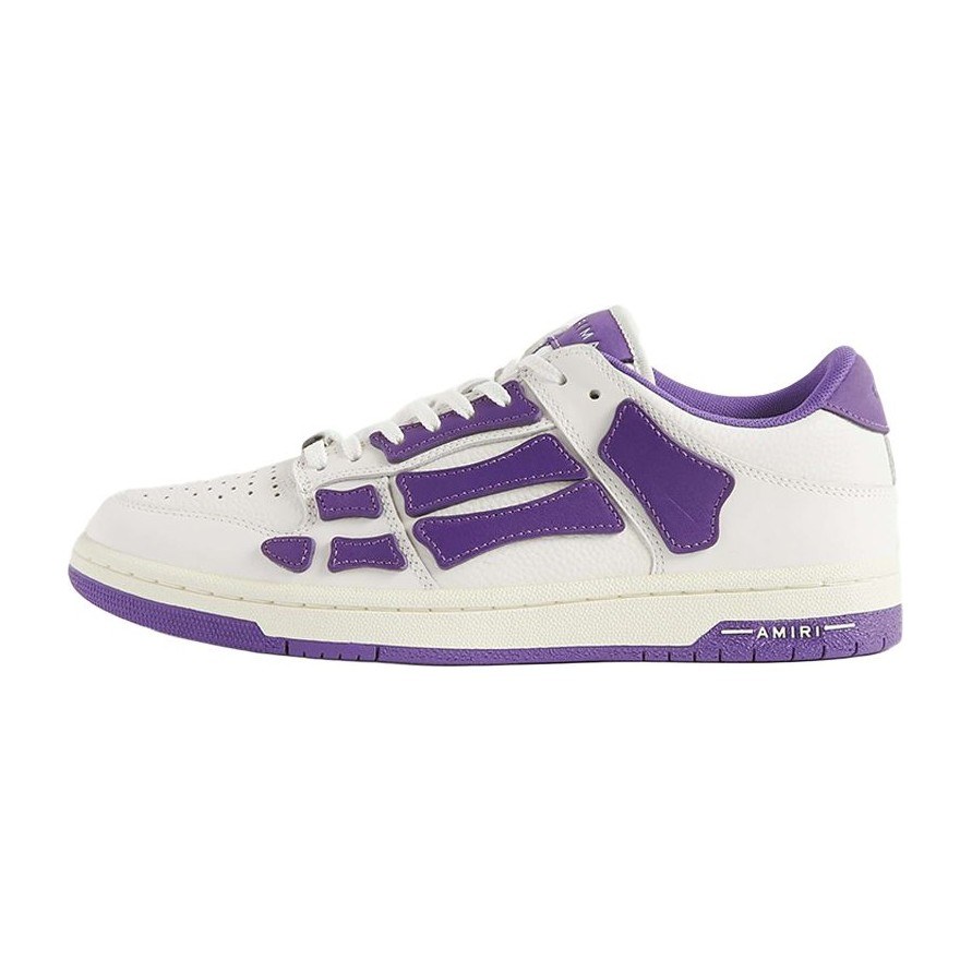 AMIRI Skel-Top Low White Purple