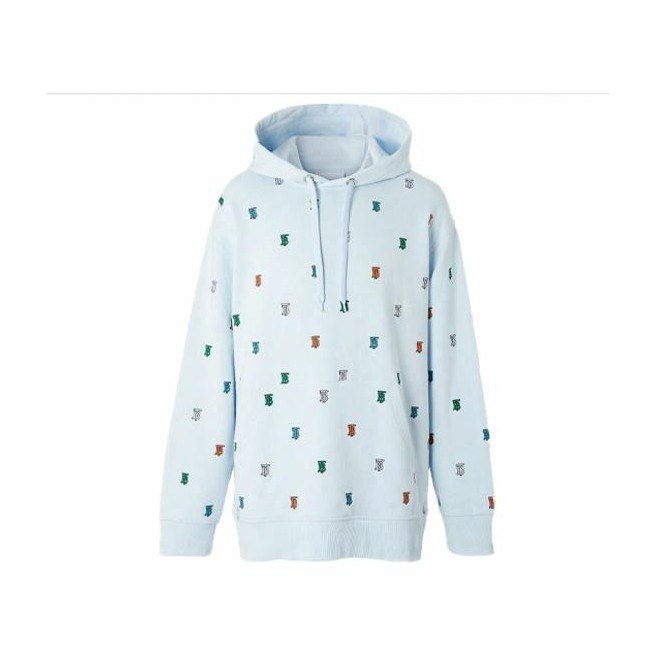 Burberry Hoodie Light Blue