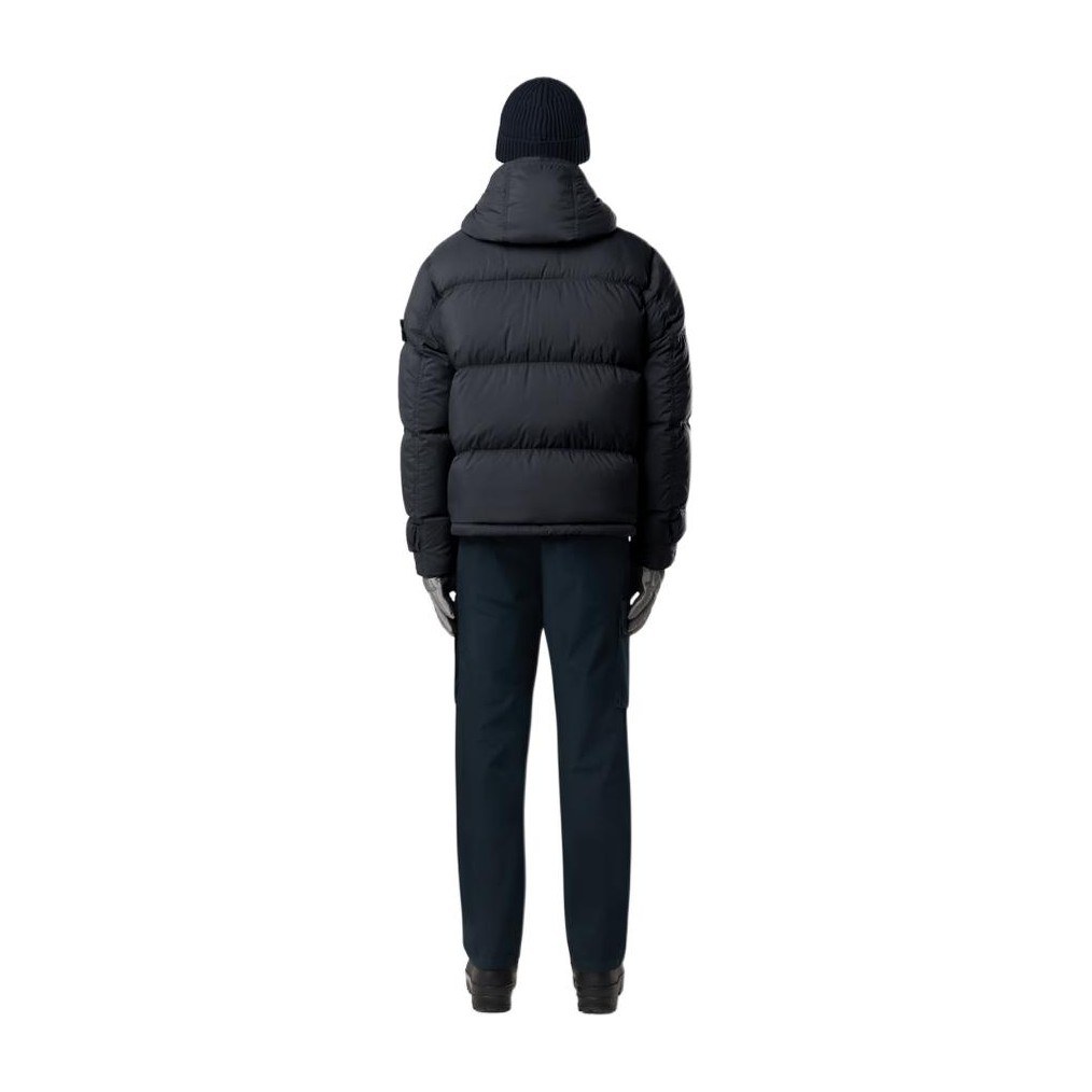 Stone Island Logo Embroidered Down Jacket