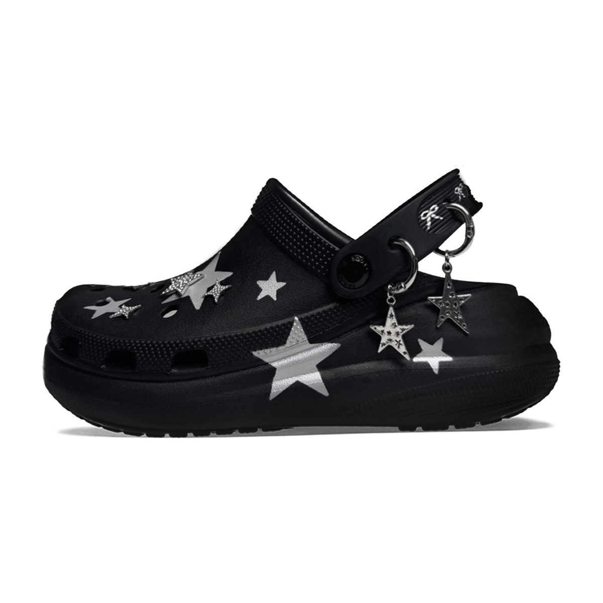 Crocs Crush Clog Black Silver