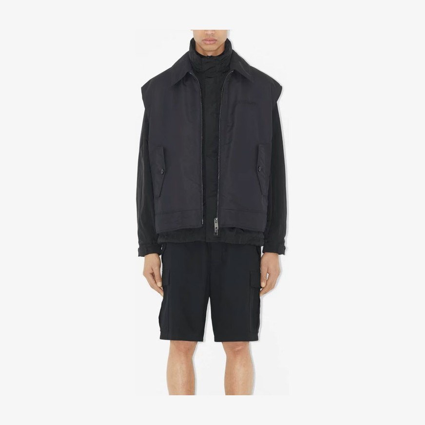 Burberry SS23 Logo Cotton Shorts Black