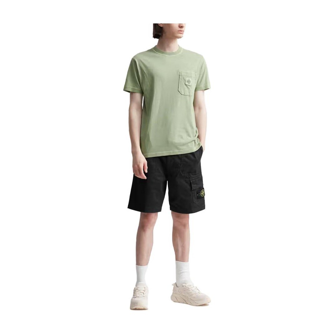 Stone Island SS23 Black Cargo Shorts