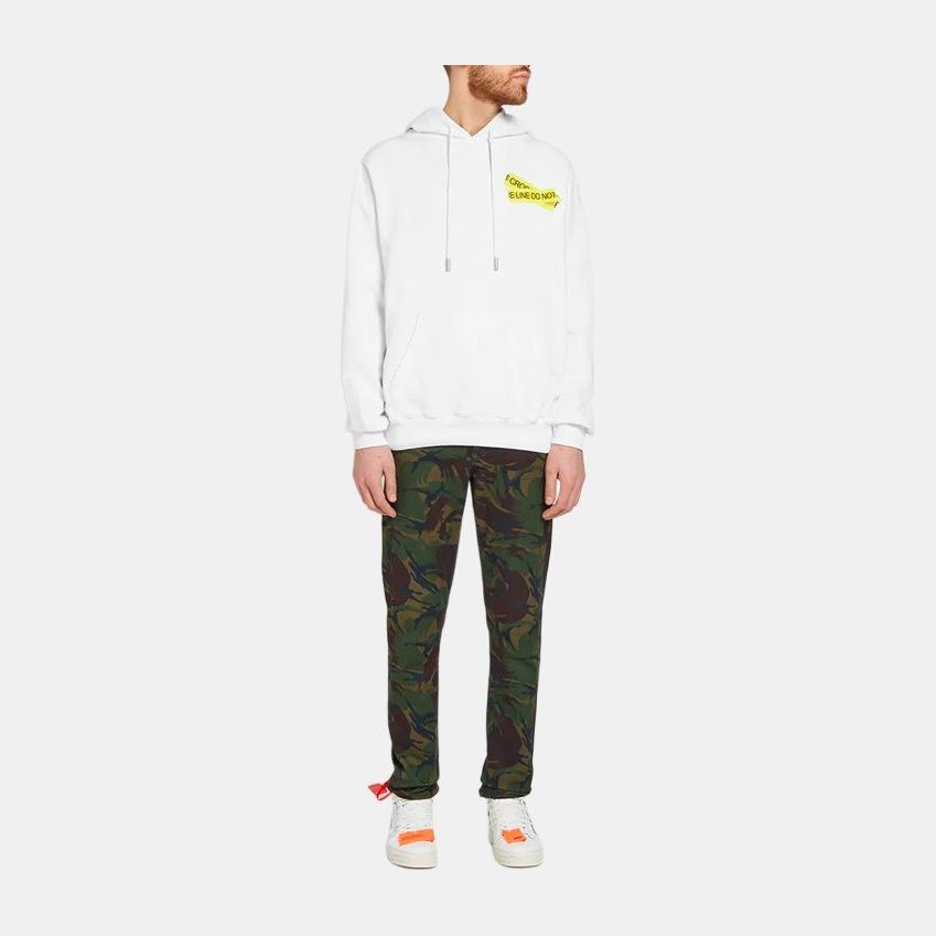 OFF-WHITE Arrow Tape Hoodie White