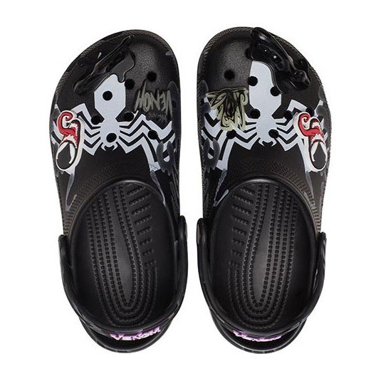 Crocs Spider-Man Venom Classic Clogs Black