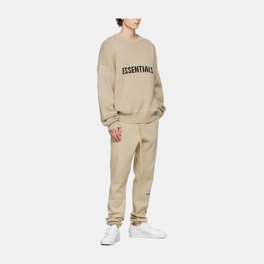 Fear of God Essentials Knit Pullover Beige Linen