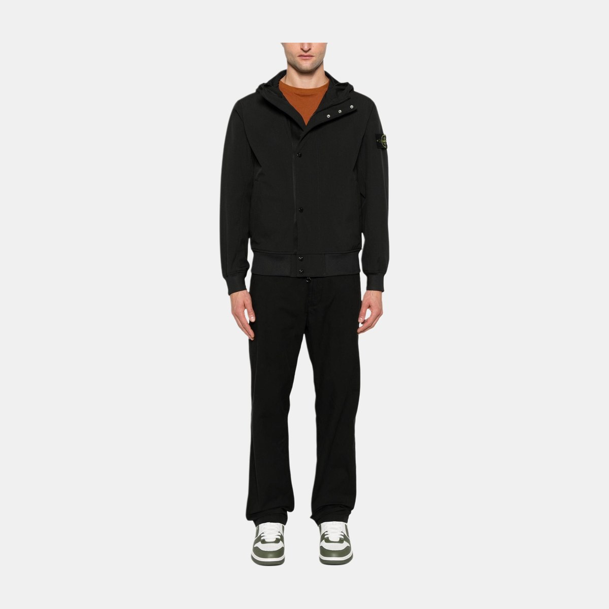 Stone Island Soft Shell Jacket Black