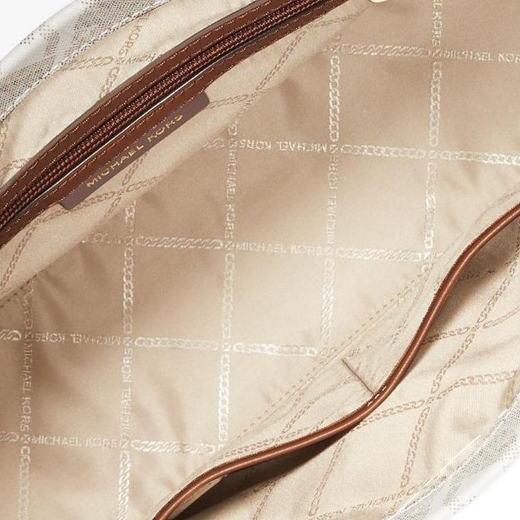 Michael Kors MK Gigi Tote Vanilla White