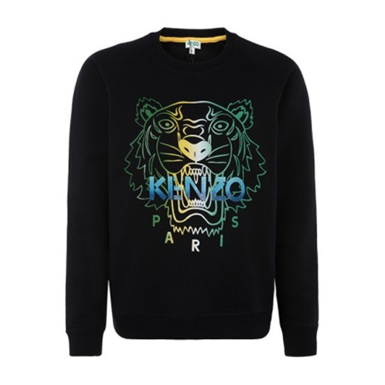 KENZO Logo Print Crewneck Sweatshirt Black