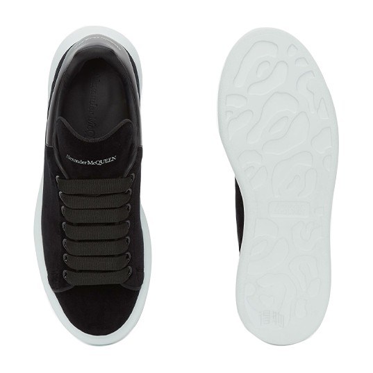 Alexander McQueen Velvet Sneakers Black