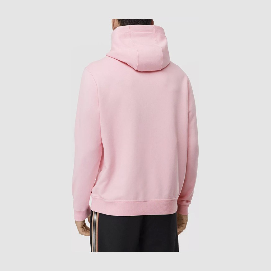Burberry Logo Cotton Hoodie Pink