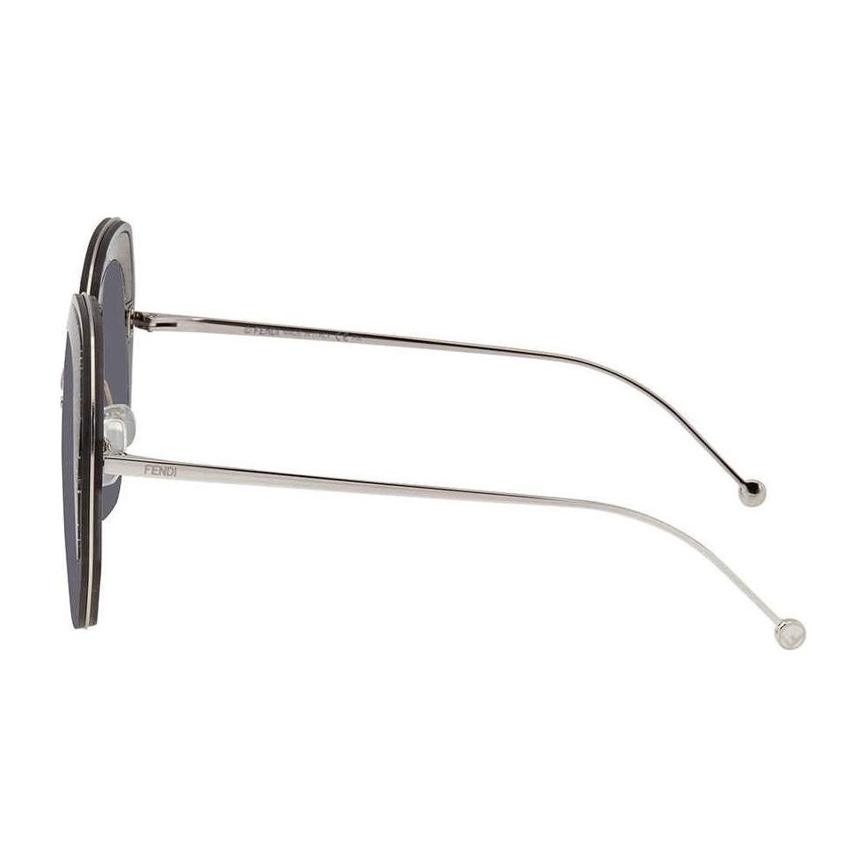 Fendi Round Metal Sunglasses Silver
