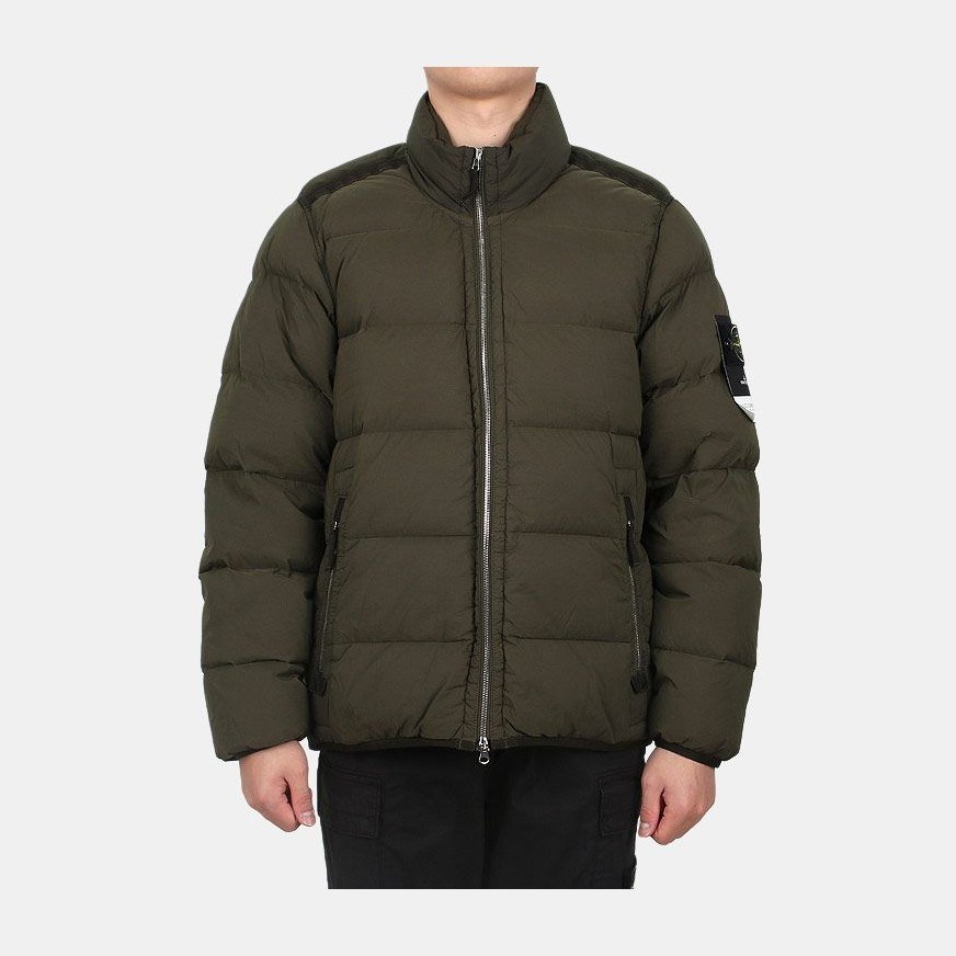 Stone Island Nylon Puffer Jacket Green