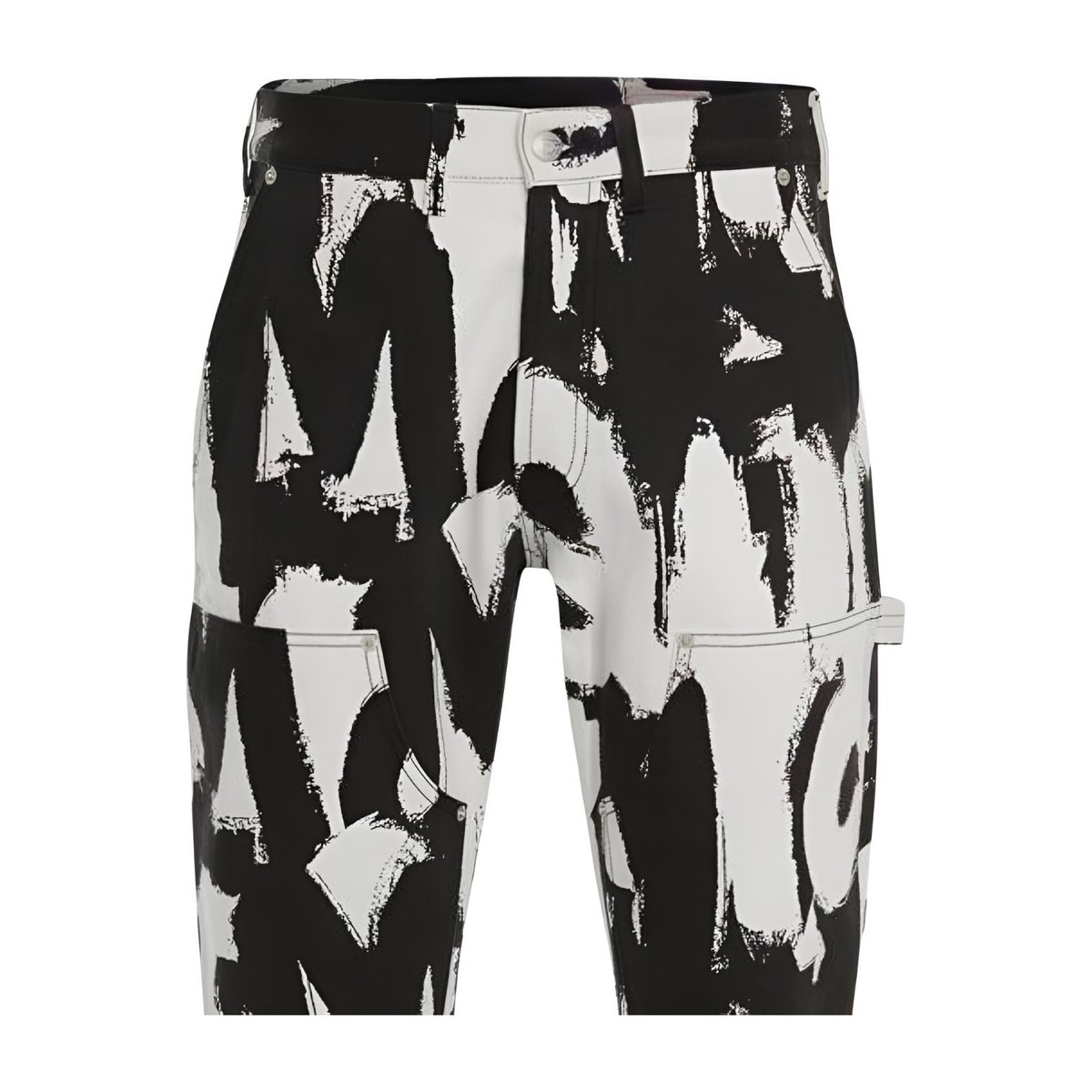 Alexander McQueen SS22 Graffiti Cargo Jeans