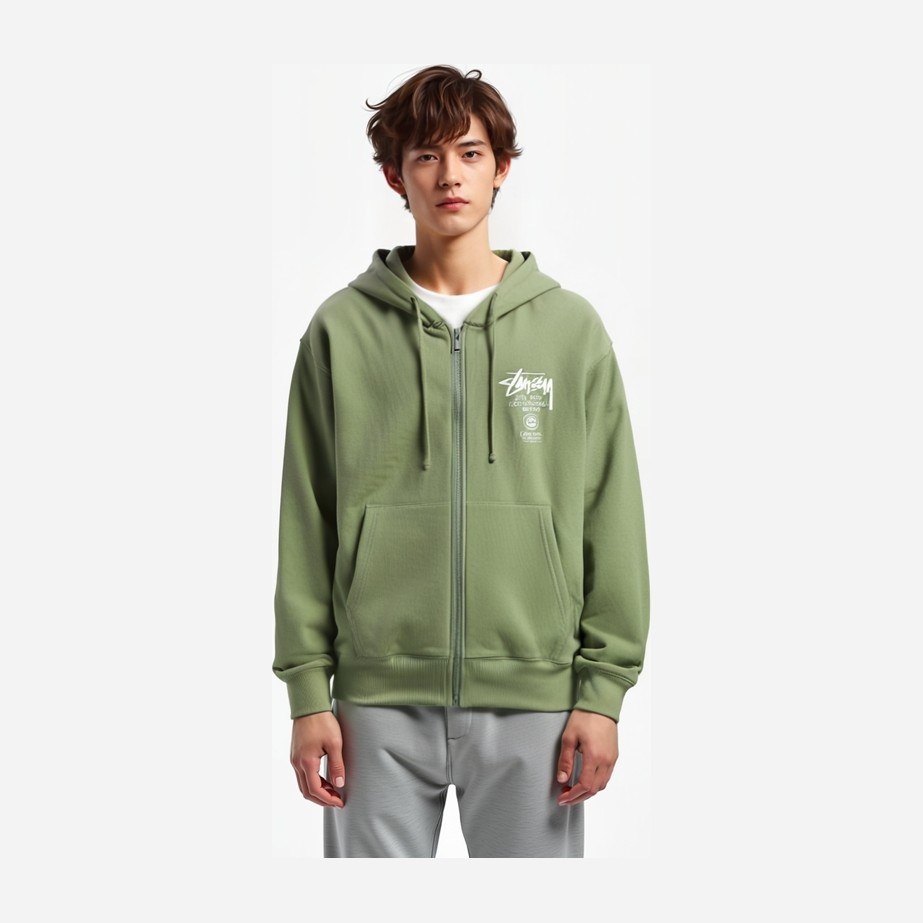 Stussy World Tour Zip Hoodie