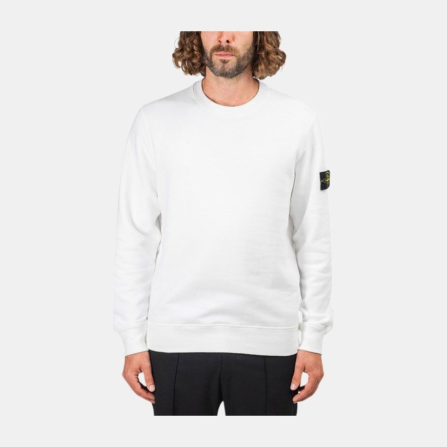 Stone Island Crewneck Sweatshirt White