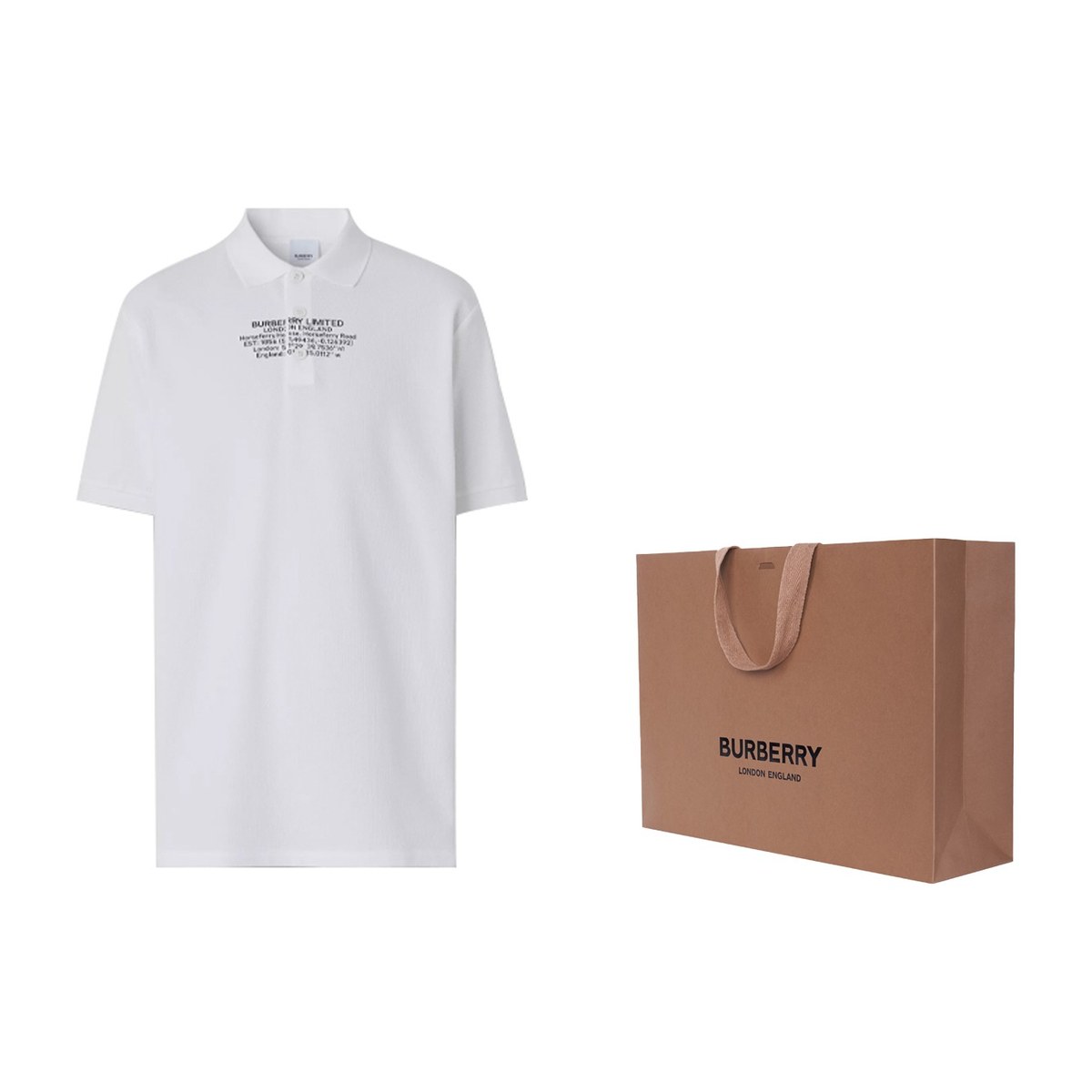 Burberry Polo Shirt White