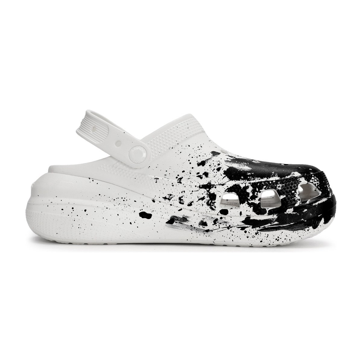 Crocs Crush Clog Black White