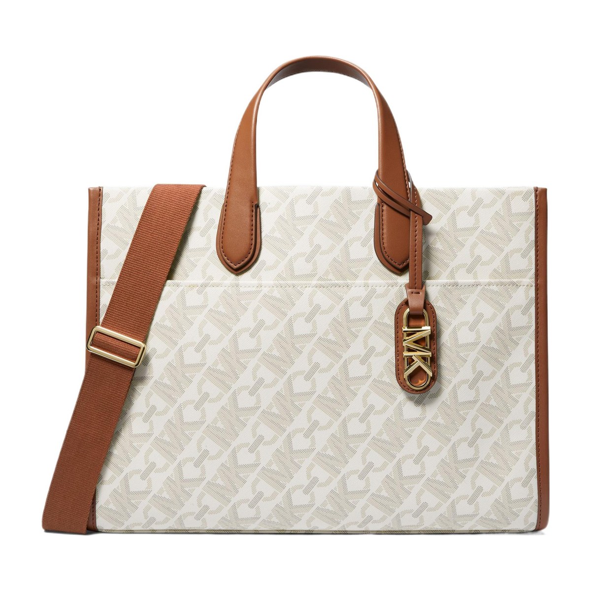 Michael Kors MK Gigi Tote Vanilla White