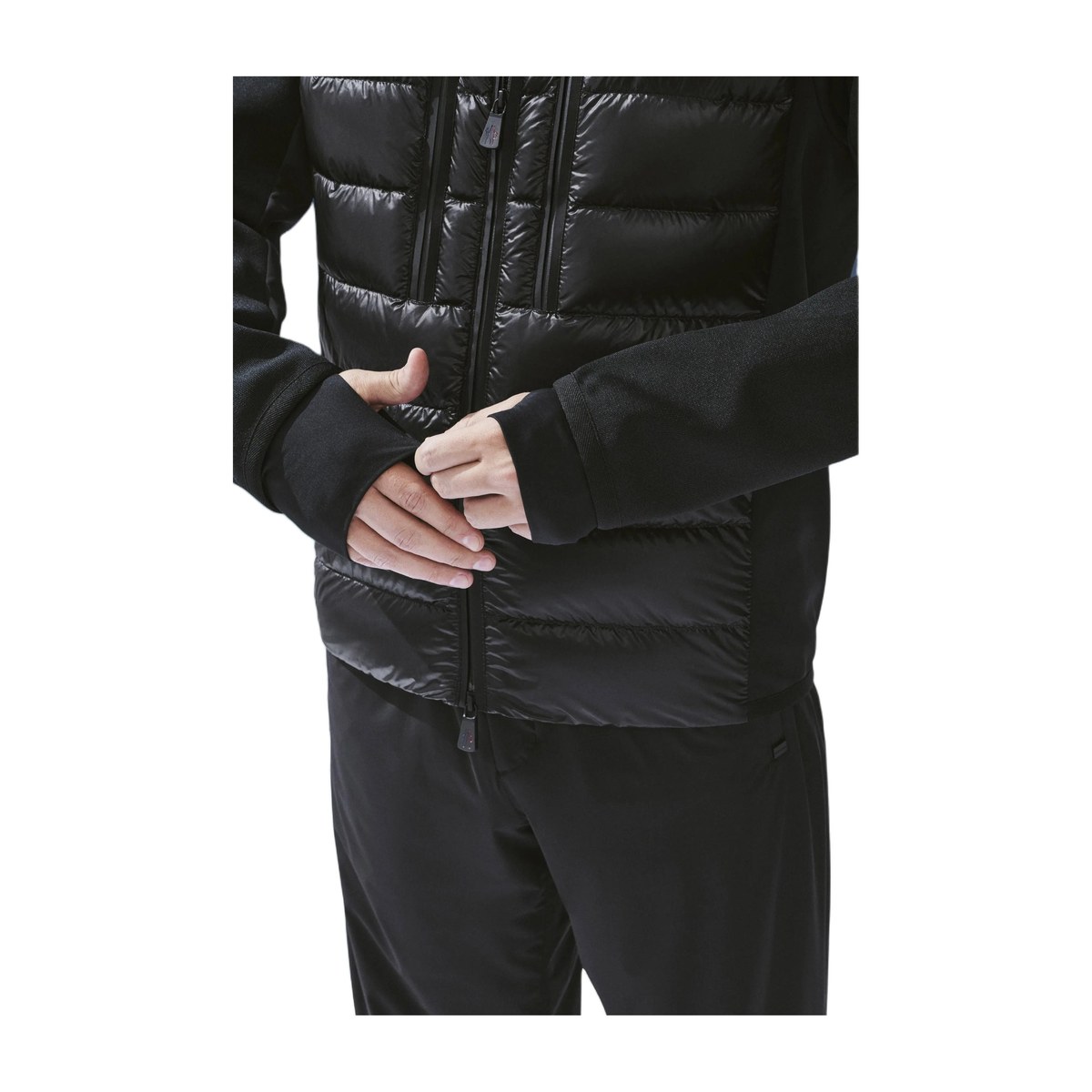 Moncler SS22 Hooded Knit Sweater Black