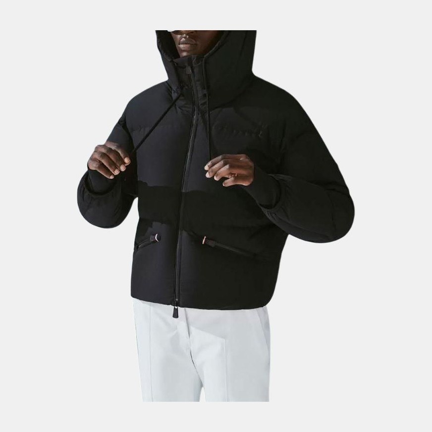 Moncler FW21 Logo Down Jacket Black