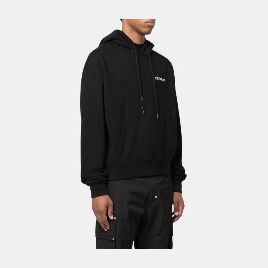 OFF-WHITE Logo Hoodie Black
