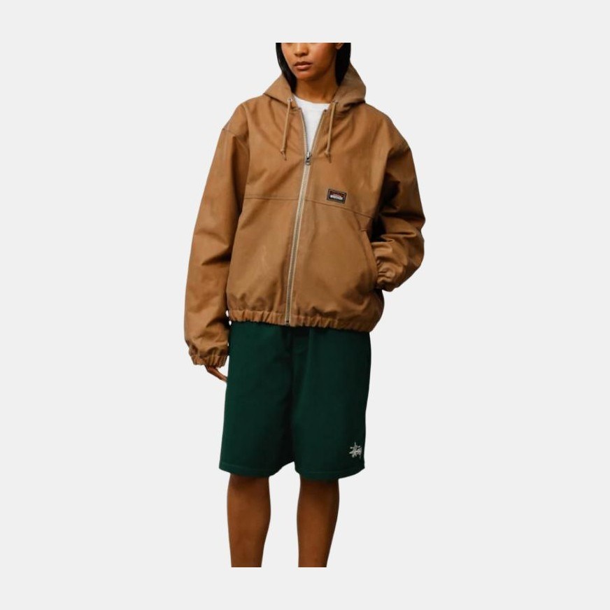 Stussy FW25 WAXED COTTON WORK JACKET logo