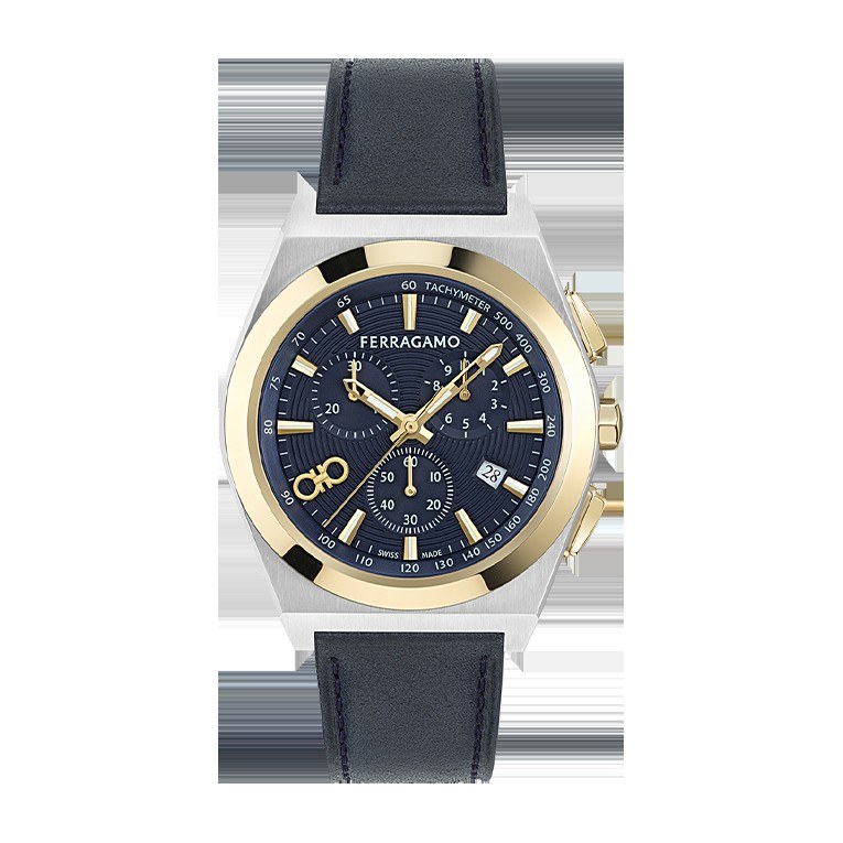 Ferragamo Quartz 42 Blue Dial