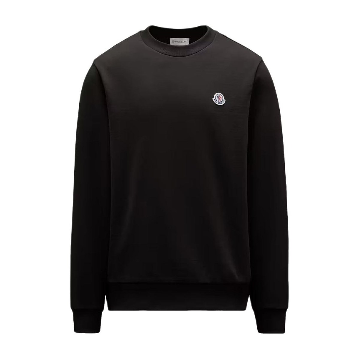 Moncler SS26 Logo Patch Cotton Sweatshirt