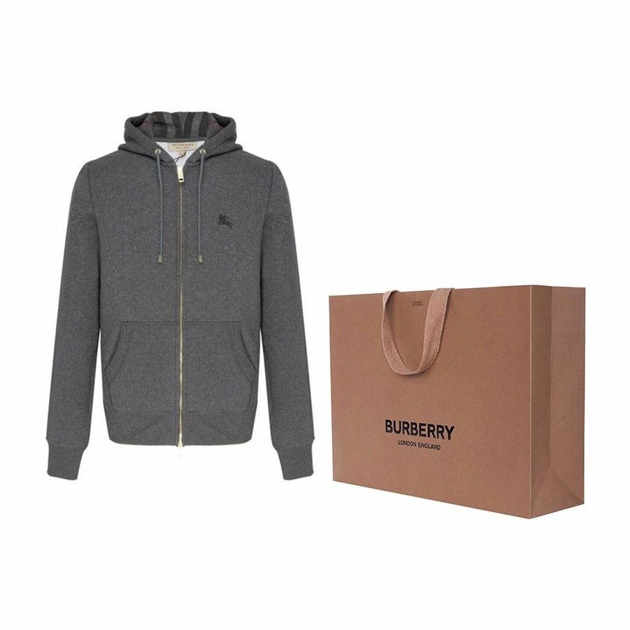 Burberry Logo Zip Hoodie