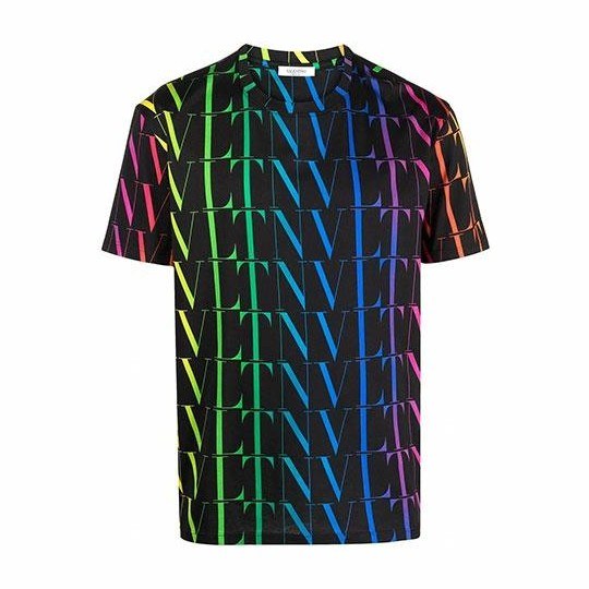 Valentino Rainbow Logo T-Shirt