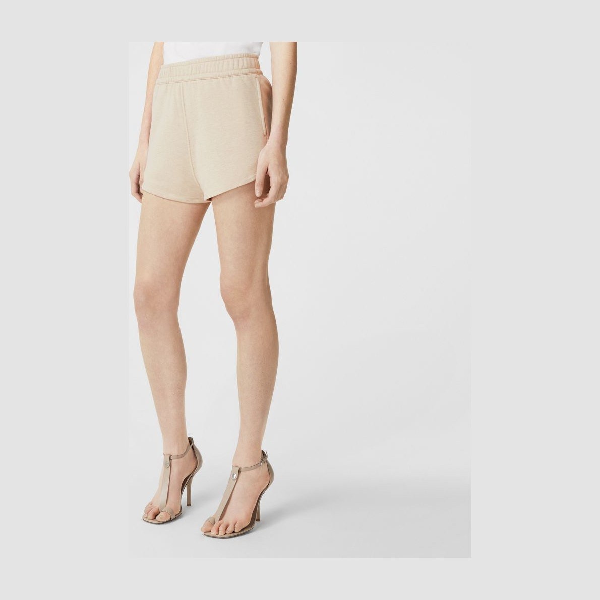 Burberry SS22 Logo Shorts Soft Taupe
