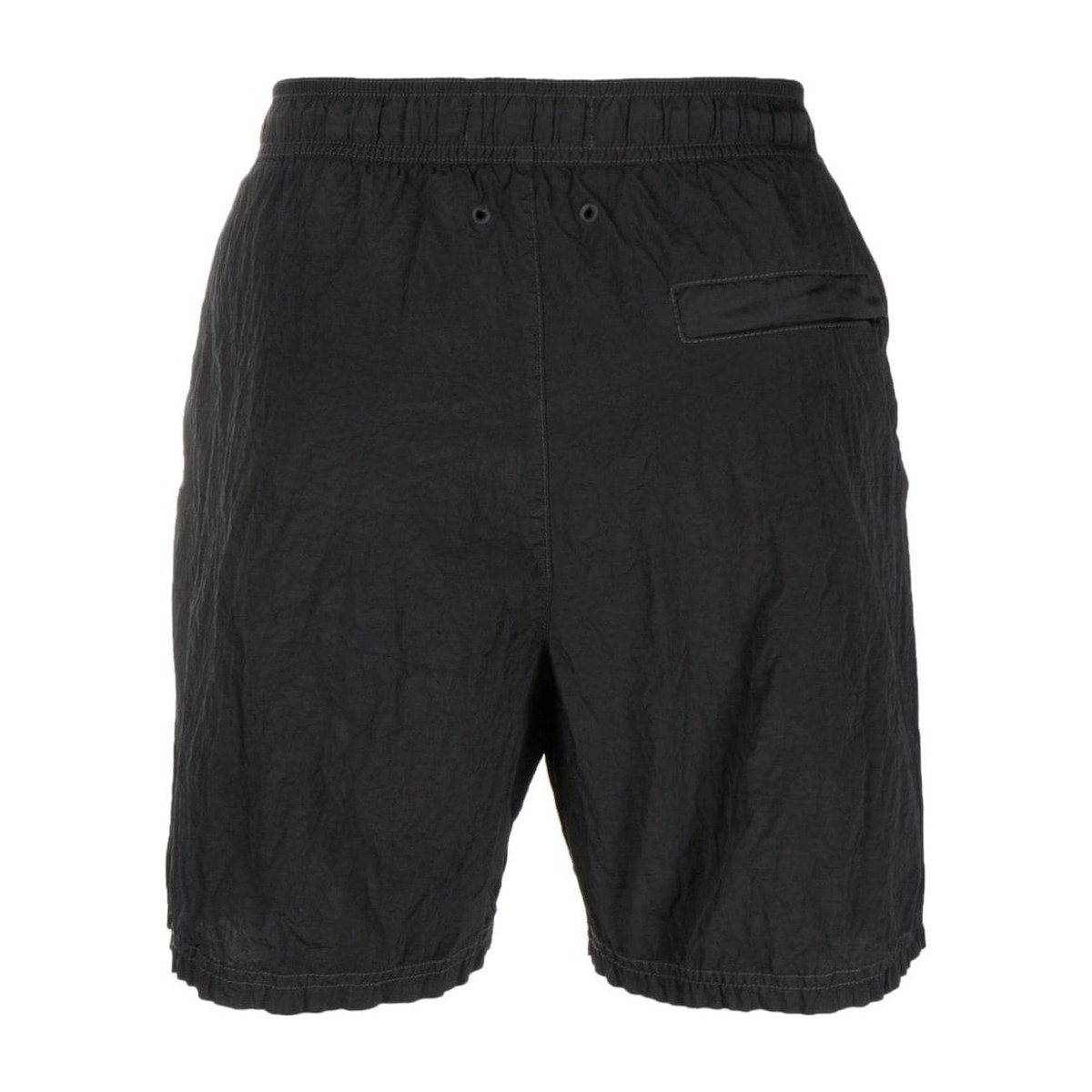 Stone Island Metal Nylon Logo Shorts Black