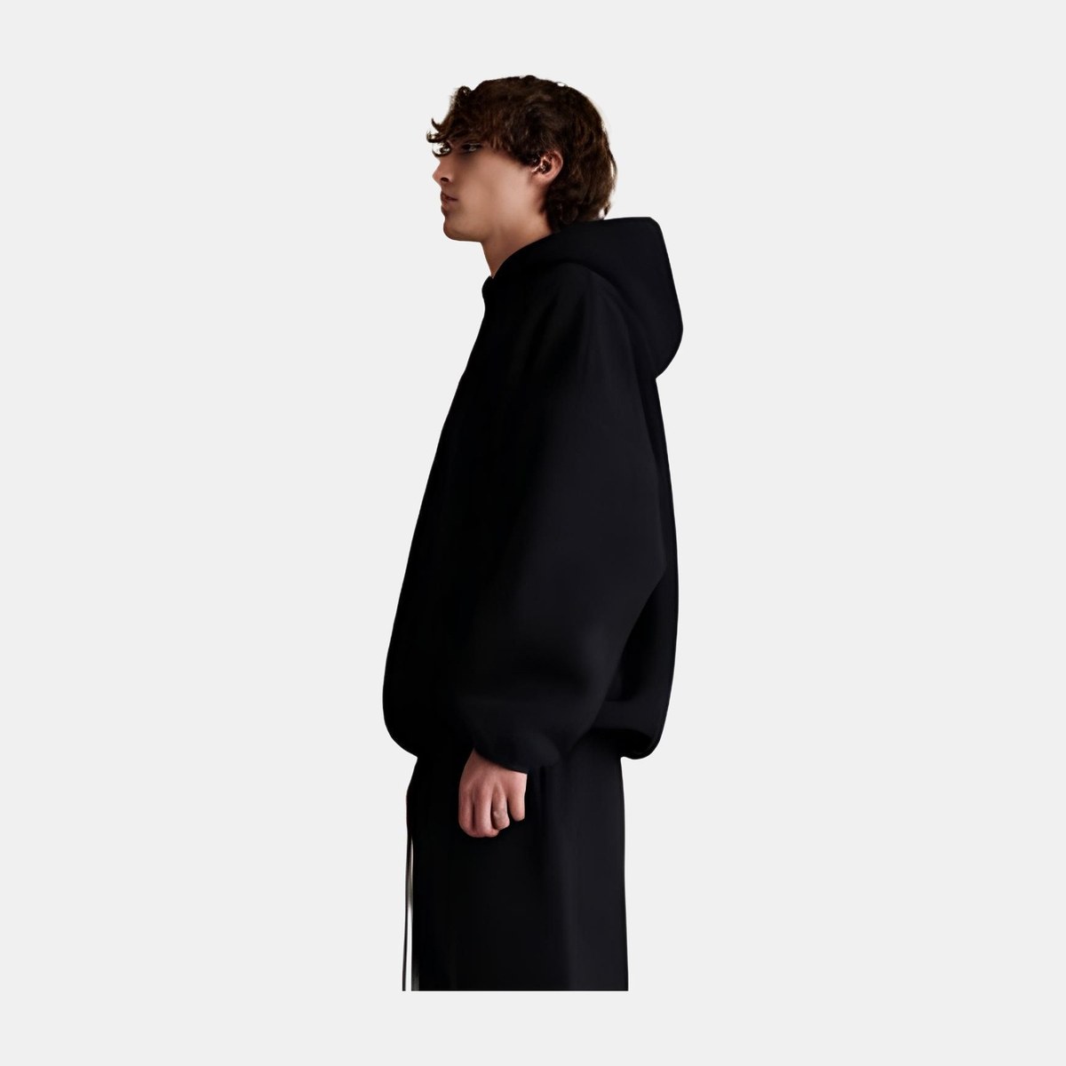 Fear of God Essentials Jet Black Pullover Hoodie