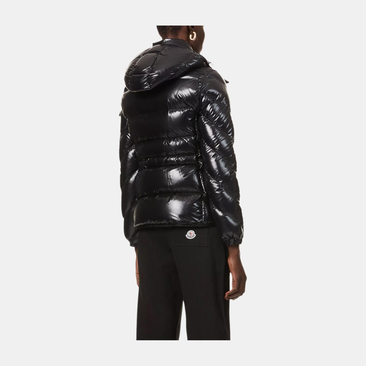 Moncler Hooded Down Jacket Black