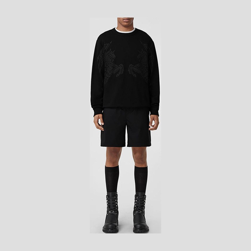 Burberry Animal Print Crewneck Sweatshirt