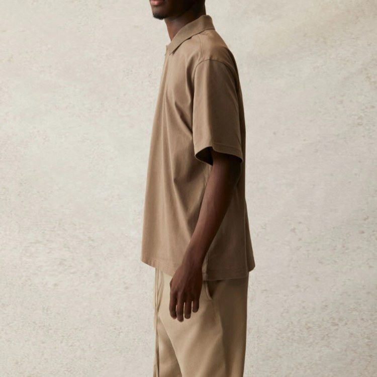 Fear of God Essentials SS21 Short Sleeve Polo Taupe