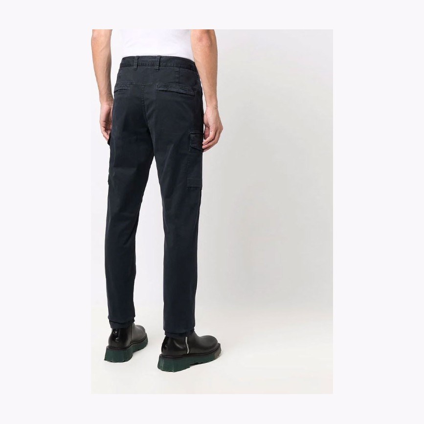 Stone Island FW21 Micro Patch Cargo Pants Navy