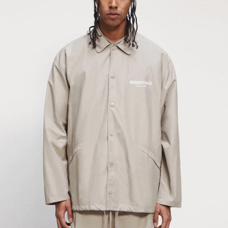 Fear of God Essentials Coach Jacket Moss