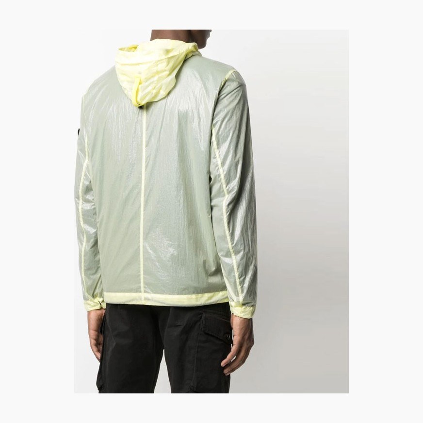 Stone Island SS21 Logo Windbreaker Yellow