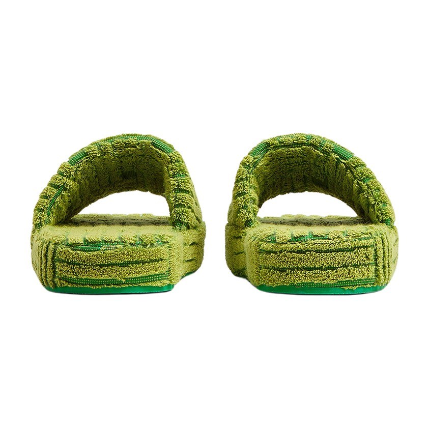 Bottega Veneta Resort Sponge Slides Green