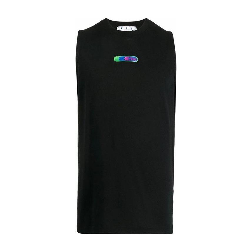 OFF-WHITE FW22 Printed Sleeveless Crewneck Tee Black